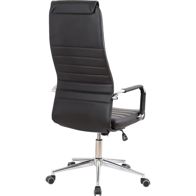 Кресло для руководителя Комус Мебель (Easy Chair) 565 черное (экокожа — фото 4