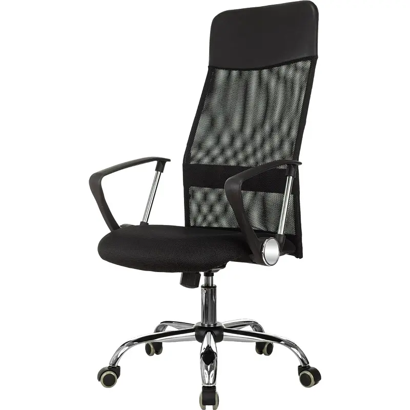 Кресло для руководителя Комус Мебель (Easy Chair) 508 черное (сетка/ткань/экокожа — для хранение