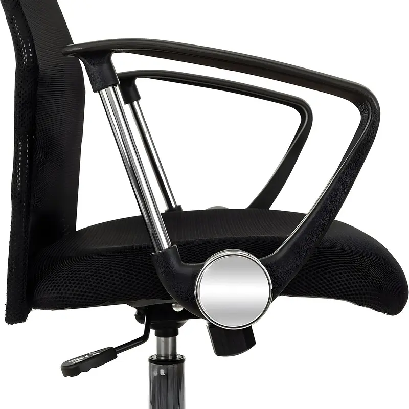 Кресло для руководителя Комус Мебель (Easy Chair) 508 черное (сетка/ткань/экокожа — для хранение — фото 8