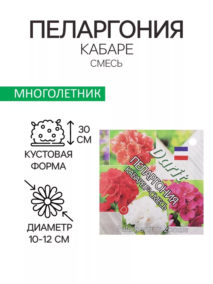 Семена цветов Пеларгония «Кабаре» F2 — для огород — фото 7