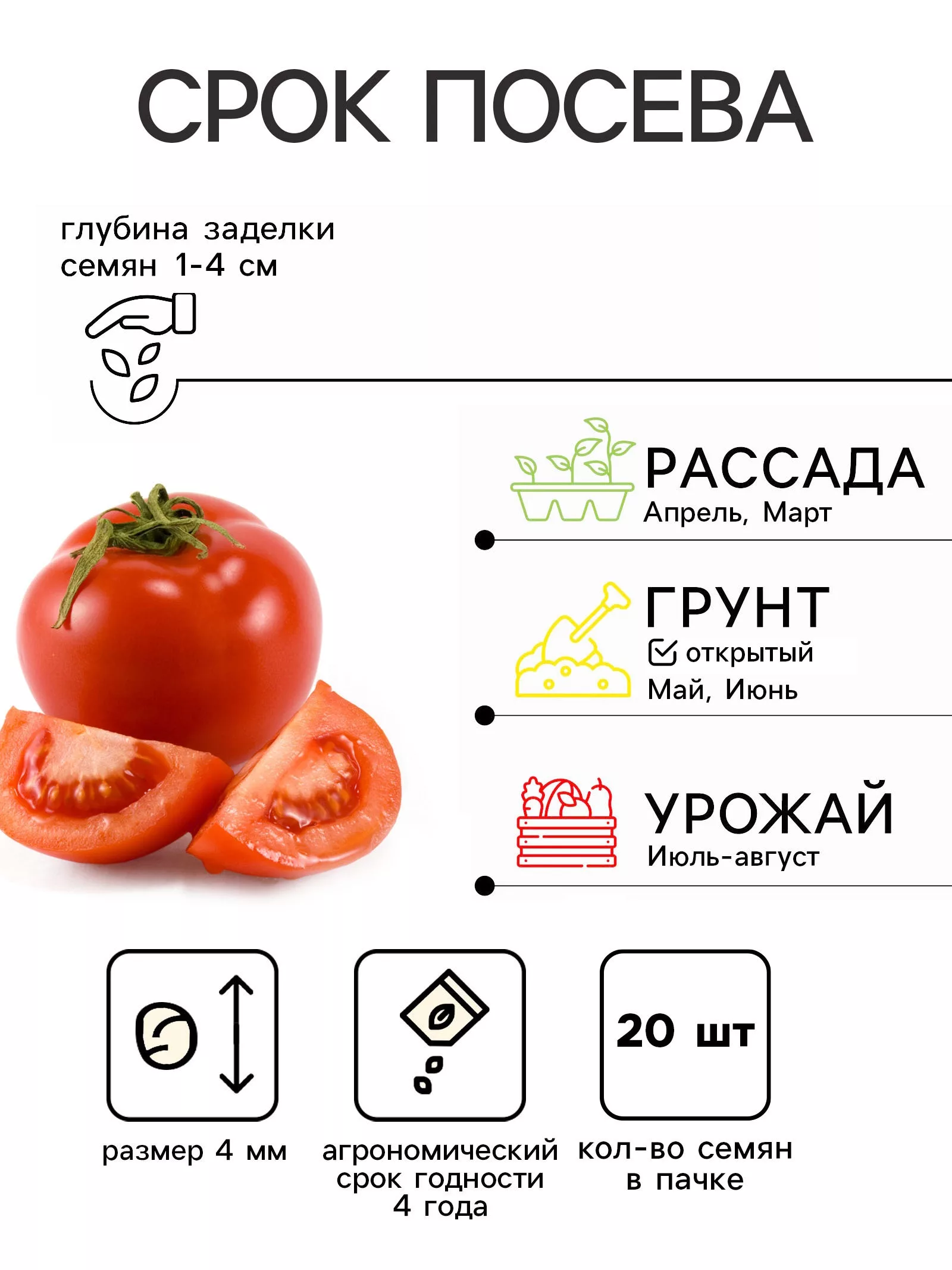 Семена Томат «Лентяйка» — для огород — фото 2