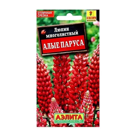 Семена цветов Люпин "Алые паруса" многолетний — для огород