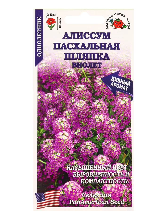 Семена Алиссум «Пасхальная шляпка Виолет» — для огород — фото 3