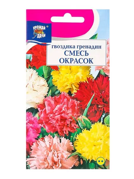 Семена цветов Гвоздика «Гренадин» — для огород