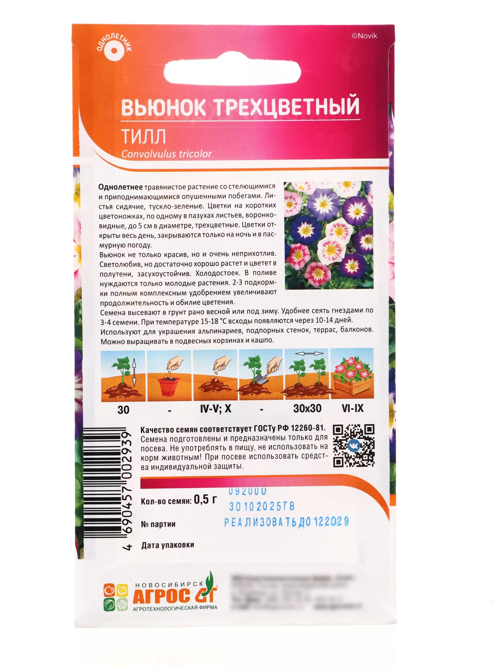 Семена Вьюнок трехцветный «Тилл» — для огород — фото 2
