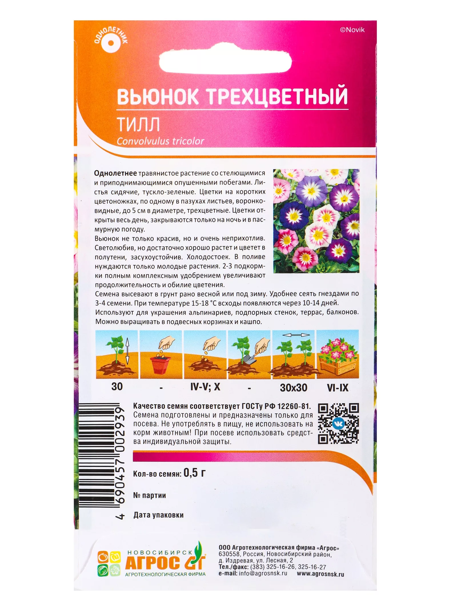 Семена Вьюнок трехцветный «Тилл» — для огород — фото 4