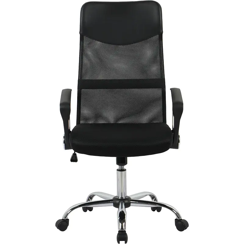 Кресло для руководителя Комус Мебель (Easy Chair) 588 черное (сетка/ткань/экокожа — фото 2
