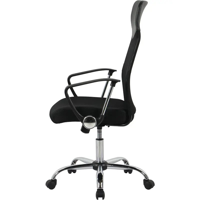 Кресло для руководителя Комус Мебель (Easy Chair) 588 черное (сетка/ткань/экокожа — фото 5