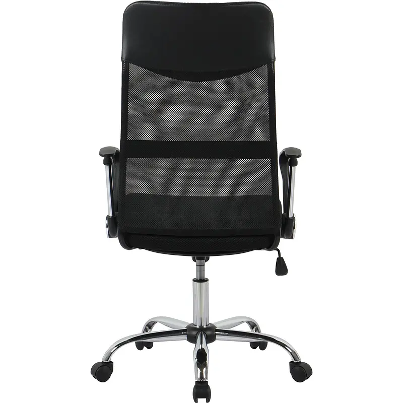 Кресло для руководителя Комус Мебель (Easy Chair) 588 черное (сетка/ткань/экокожа — фото 6