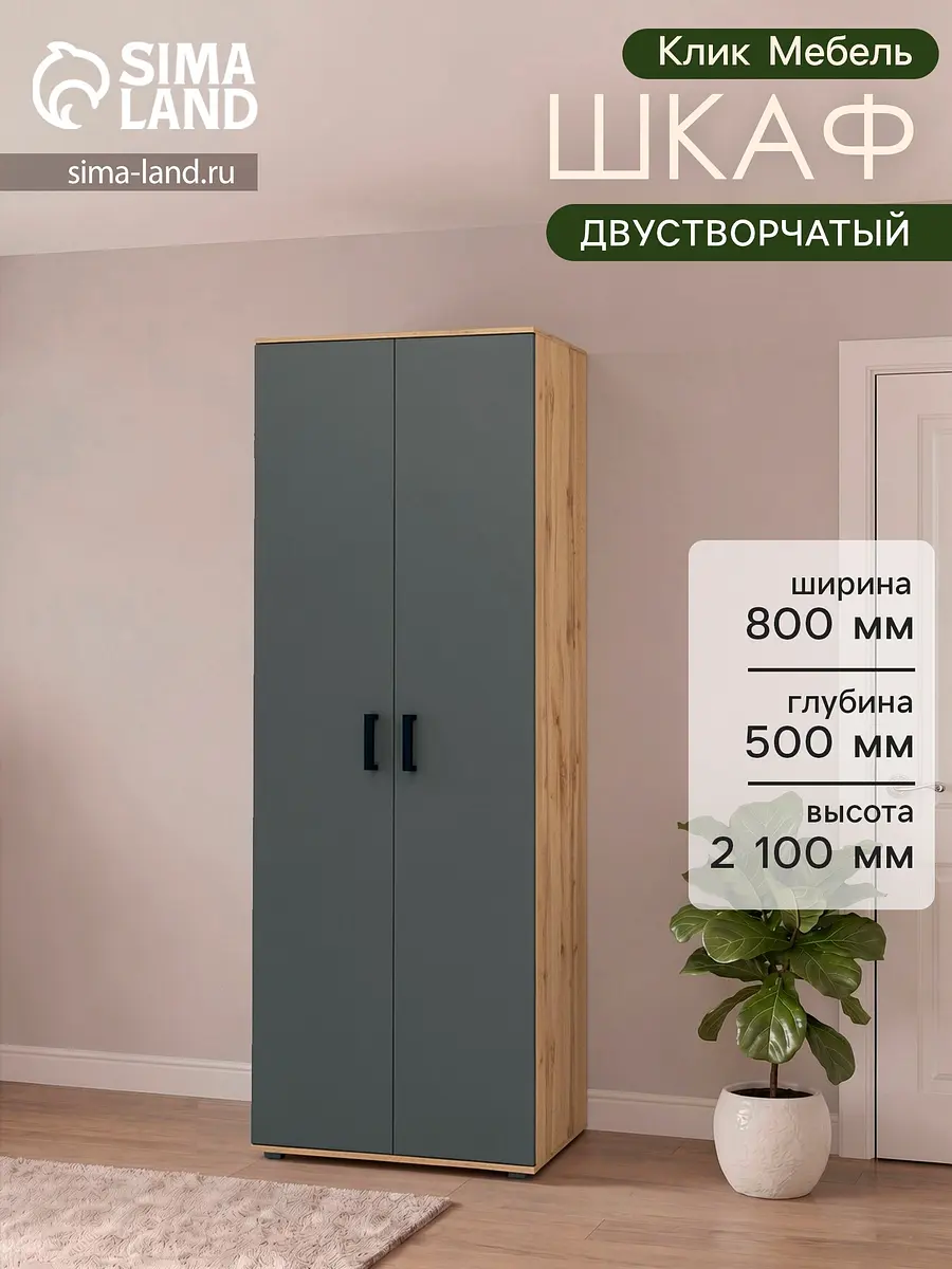 Шкаф распашной двухстворчатый