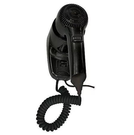 Настенный фен Nofer HOTELline чёрный 1200 W (02055.N)