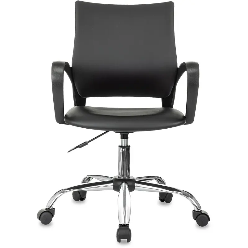 Кресло офисное Комус Мебель EChair 396 LT черное (экокожа — фото 3