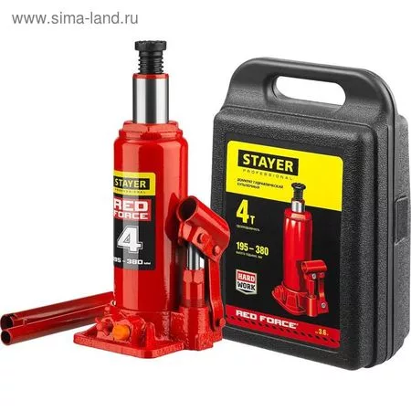 Домкрат бутылочный гидравлический STAYER RED FORCE 43160-4-K_z01 — для хранение