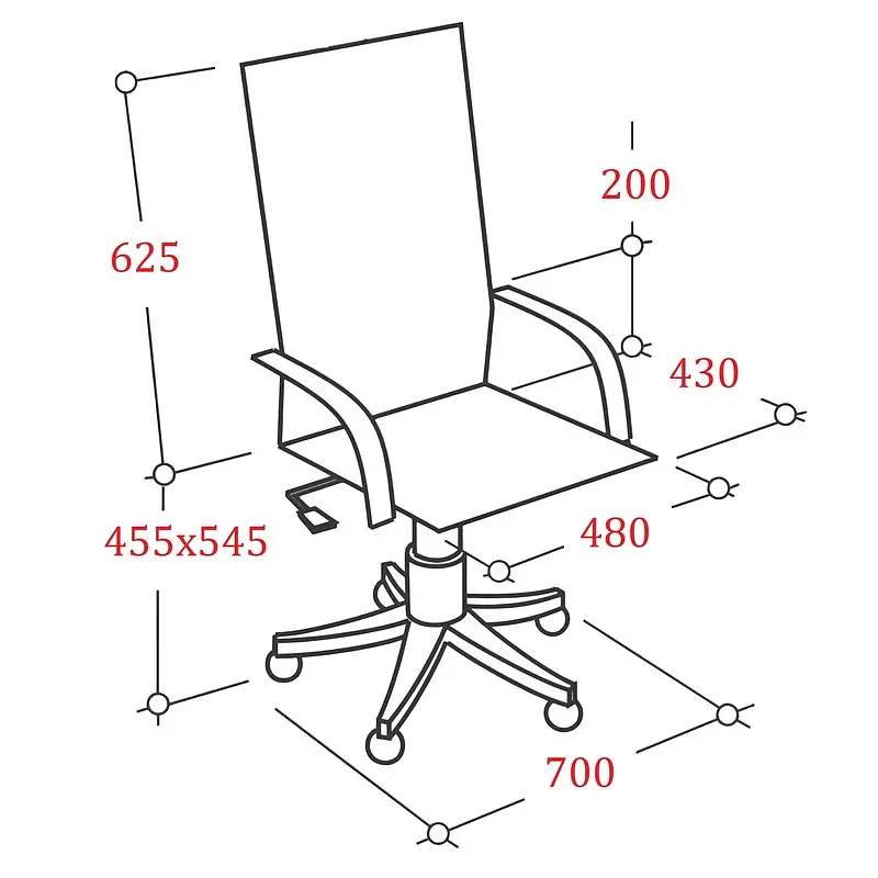 Кресло для руководителя Комус Мебель EChair 660 черное (экокожа — фото 3