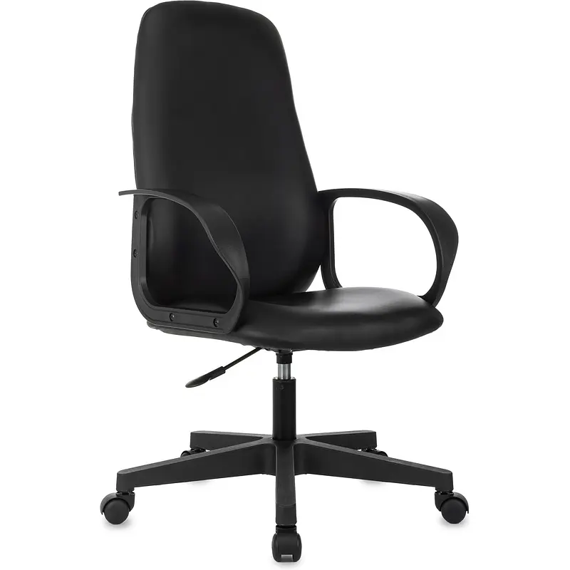 Кресло для руководителя Комус Мебель EChair 660 черное (экокожа — фото 4