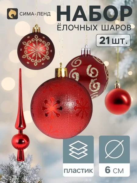Ёлочные шары «Новогодний набор»