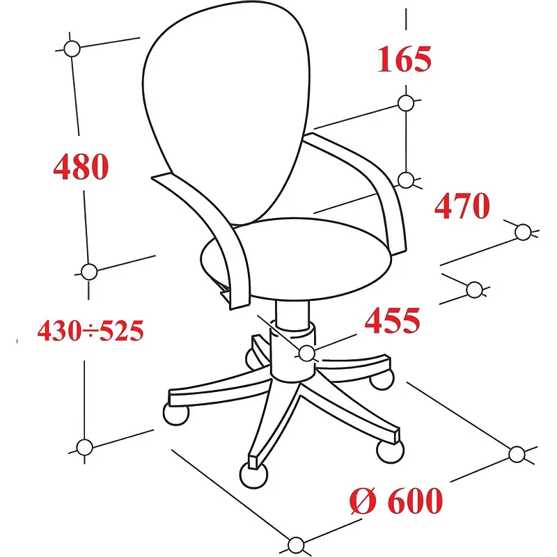 Кресло офисное Комус Мебель (Easy Chair) 304 черное (экокожа/сетка — для хранение — фото 5