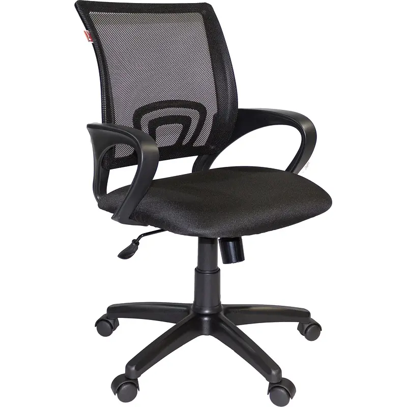 Кресло офисное Комус Мебель (Easy Chair) 304 черное (сетка/ткань — для хранение — фото 4