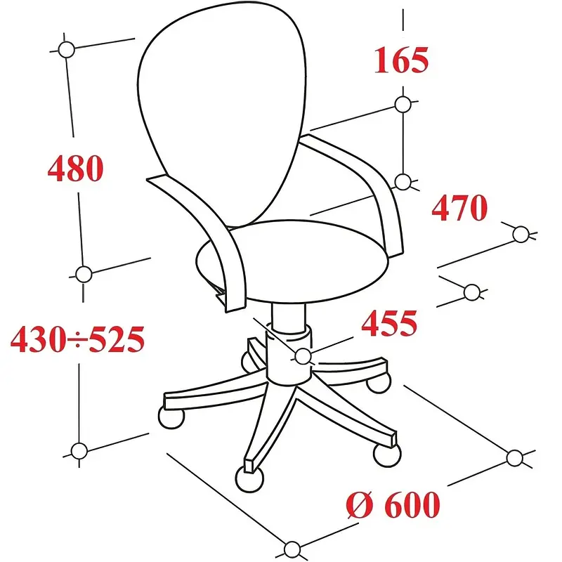 Кресло офисное Комус Мебель (Easy Chair) 304 черное (сетка/ткань — для хранение — фото 5