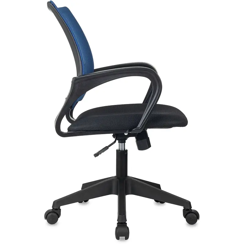 Кресло офисное Комус Мебель EChair-396 синее/черное (ткань/сетка — фото 4
