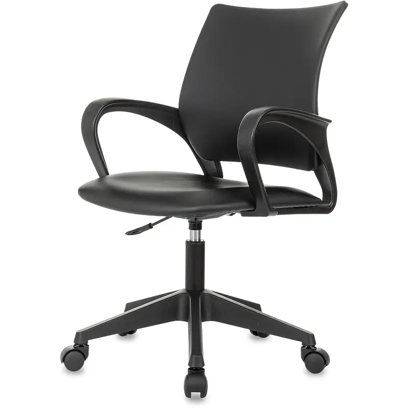 Кресло офисное Комус Мебель EChair 396 LT черное (экокожа