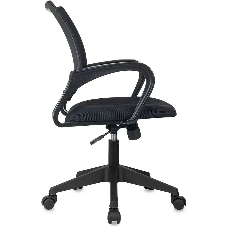 Кресло офисное Комус Мебель EChair-396 черное (ткань/сетка — фото 4