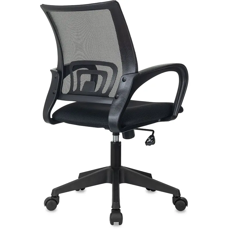 Кресло офисное Комус Мебель EChair-396 черное (ткань/сетка — фото 5