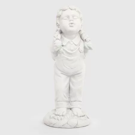 Фигура садовая Shimmer arts Поцелуй девочка 20х19х48 см — для участок