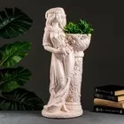 Фигура из гипса «Девушка у колонны с кашпо» — для декор — фото 9
