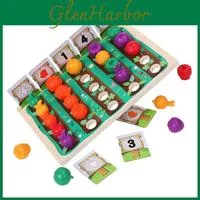 Деревянный игровой набор Фруктово-овощной сад для раннего развития и обучения детей — для участок — фото 2