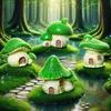 Фигурка грибного домика из смолы для DIY террариума и аквариума — для декор