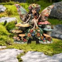Садовый колышек-фея с крыльями — для участок — фото 2