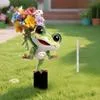 Мультяшная лягушка Садовый кол 2D Акриловая милая — для участок