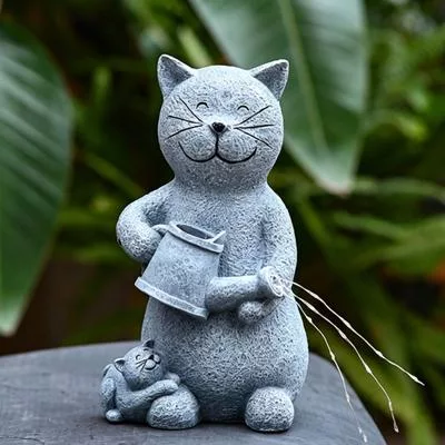 Солнечная статуэтка кошки — для декор — фото 3