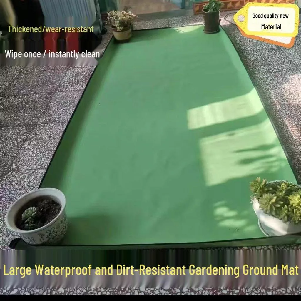 Большой садовый коврик - грязеотталкивающая подкладка для смены почвы при пересадке — для участок — фото 4
