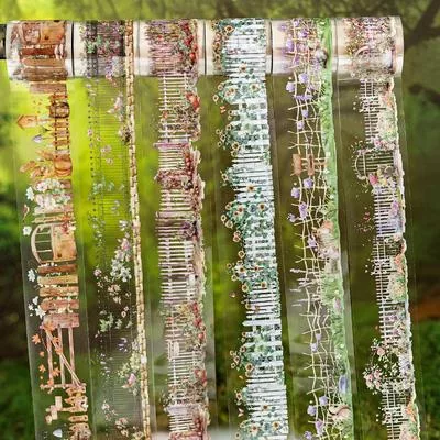 Акварельный Садовый Забор ПЭТ-Лента для DIY Журналов и Коллажа — для участок — фото 3