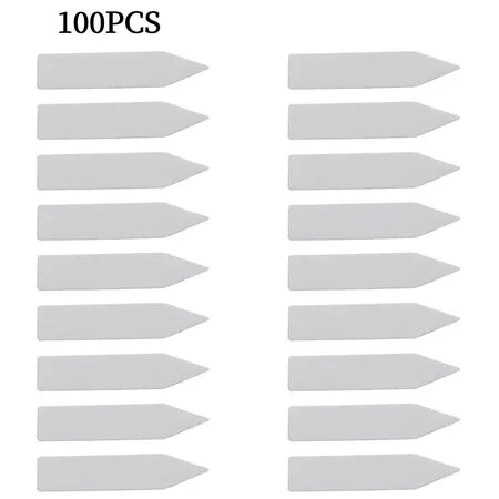 100 шт. Т-образные этикетки для растений Белый пластик Садовые — для инструмент