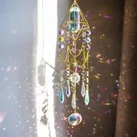 Планета Ловец Солнца Хрусталь Великолепная Сияющая Гирлянда Подвеска на Окно Музыка — для декор — фото 2