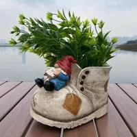 Цветочный горшок в виде ковбойского ботинка — для хранение — фото 2