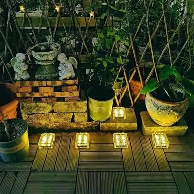 1 шт. Солнечный квадратный ледяной светильник — для участок — фото 3