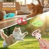 Игрушка для кошек Запускатель дисков Перезаряжаемый летающий — для участок