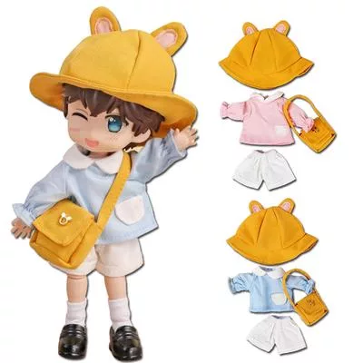 Уши медведя кролика Obitsu11 школьная форма детский сад BJD кукольный наряд Ob11 — для участок — фото 7