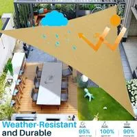 5x5x5/2x2x2M водонепроницаемый солнцезащитный козырек — фото 2
