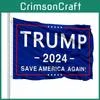 Флаг Трампа 2024 3x5 Уличный Внутренний Флаг Спасти Америку Снова Украшение Сад