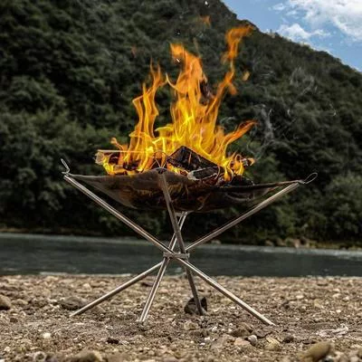 Складной мангал из нержавеющей стали для кемпинга — для отдых — фото 3