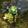 Садовый светильник-фигурка лягушки на солнечной батарее — для декор