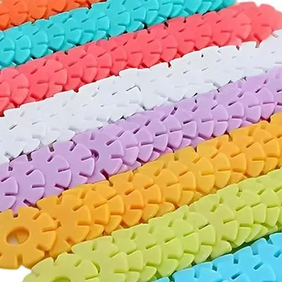 60~200 шт./лот Макаронные Цвета Снежинки Игрушки Детские Строительные Блоки DIY — для участок — фото 3
