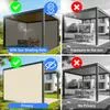 2x3/3x3/3x4/4x5M Солнцезащитный парус Водонепроницаемый Уличный Квадратный Прямоугольный — для участок