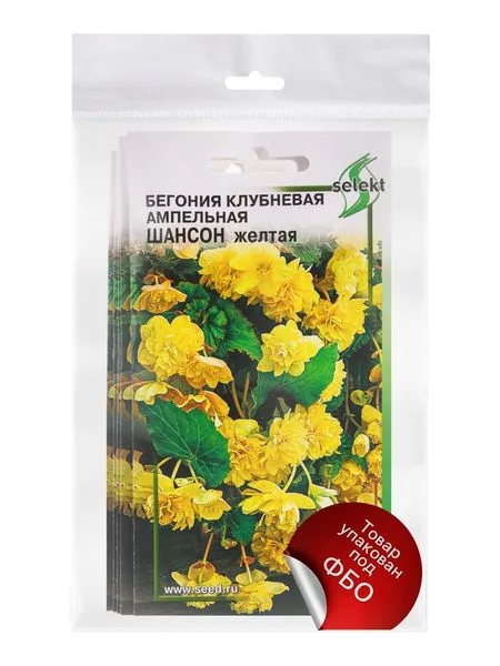 Набор семян Бегония ампельная «Шансон» клубневая — для полив