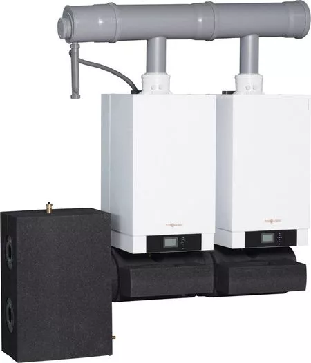 Каскадный блок Viessmann Vitodens 200-W 80 кВт + 80 кВт с Vitotronic 100HC1B (B2HA) — для полив